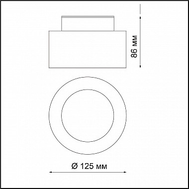 Потолочный светодиодный светильник Novotech Oro 358355