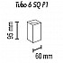 Потолочный светильник TopDecor Tubo6 SQ P1 09