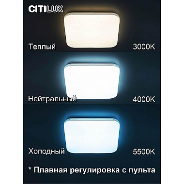 Потолочный светодиодный светильник Citilux Симпла CL714K480G
