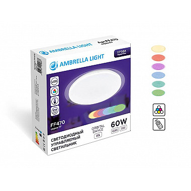 Потолочный светодиодный светильник Ambrella light Orbital Dance FF470