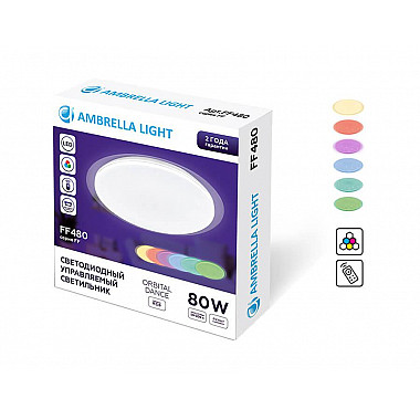 Потолочный светодиодный светильник Ambrella light Orbital Dance FF480