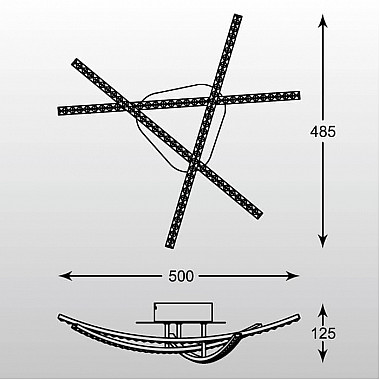 Потолочный светодиодный светильник Zumaline Lumino PL99843C-3