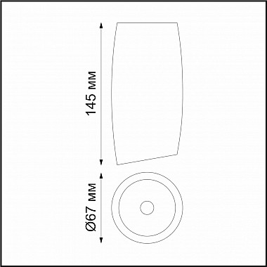 Потолочный светодиодный светильник Novotech Mango 358364