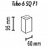 Потолочный светильник TopDecor Tubo6 SQ P1 18