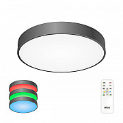 Потолочный светодиодный светильник с пультом ДУ Citilux Купер RGB Черный CL72470G1