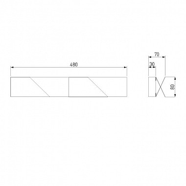 Настенный светодиодный светильник Elektrostandard Snip 40116/Led белый 4690389182020