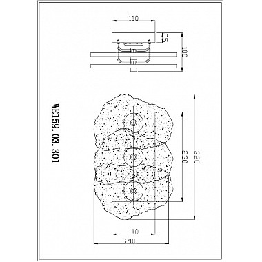 Настенный светильник Nicola WE159.03.301