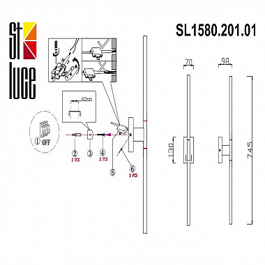 Настенный светодиодный светильник ST Luce Ralio SL1580.201.01