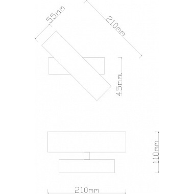 Настенный светильник Bucaneve A2017AP-8BK