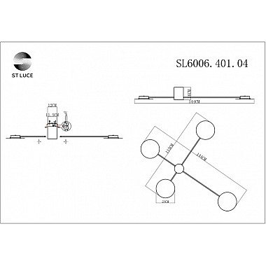 Настенный светильник Tondo SL6006.401.04