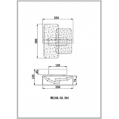 Настенный светильник Nelly WE158.02.301