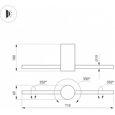 Настенный светильник PICASO 037346(1)