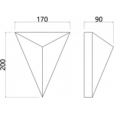 Настенный светильник Trapeze A2033AP-1WH
