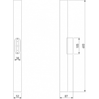 Настенный светильник langer 40124/LED матовое золото