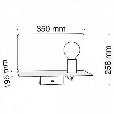 Настенный светильник Rack C182-TL-01-W