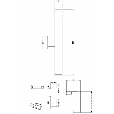 Настенный светильник Louise 687132