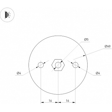 Настенный светильник PICASO 047348