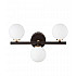 Настенный светильник Lumina Deco Marsiada LDW 6033-3 BK+F.GD