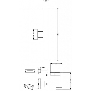 Настенный светильник Louise 687133