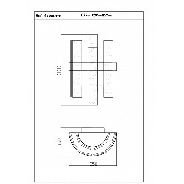 Настенный светодиодный светильник Moderli Lima V9001-WL