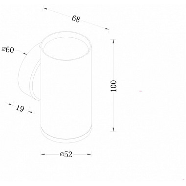 Настенный светильник FOCUS S C068WL-01MG