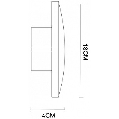 Настенный светильник Nimbo A1510AP-1RI