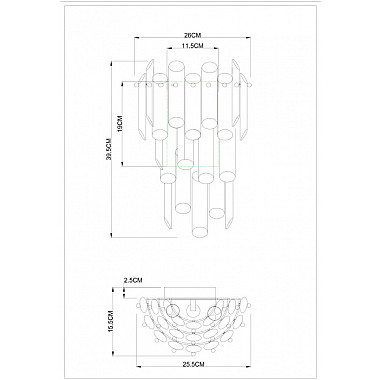 Настенный светильник Rosie 3511/17 AP-3