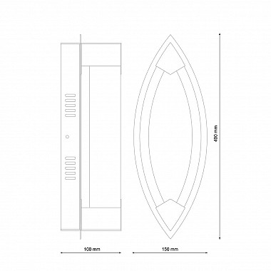 Настенный светильник Lucia Tucci Modena W172.1 Large LED400