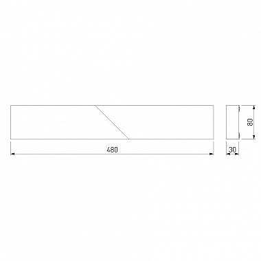 Настенный светодиодный светильник Elektrostandard Snip 40107/LED темно-серый 4690389176203