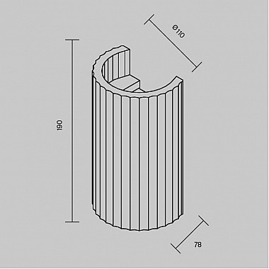 Настенный светильник Parma C124WL-GU10-02-W