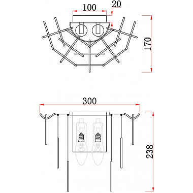 Настенный светильник Porto FR5104WL-02N