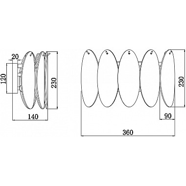 Настенный светильник Demure FR5189WL-02CH
