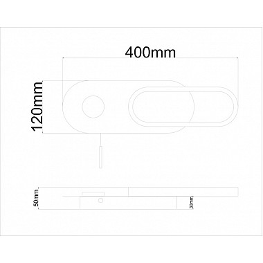 Настенный светильник Lucas A2602AP-10BK