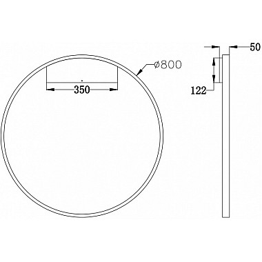 Настенный светильник Rim MOD058WL-L50B4K