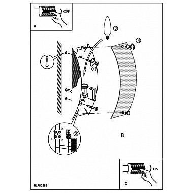 Настенный светильник Bari 80282