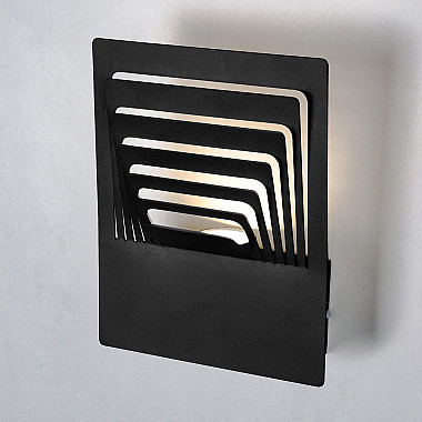 Настенный светодиодный светильник Elektrostandard Onda MRL Led 1024 чёрный 4690389164415