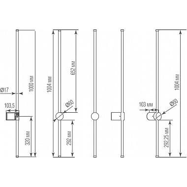 Настенный светильник Supreme DL20654WW8Black