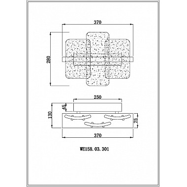 Настенный светильник Nelly WE158.03.301