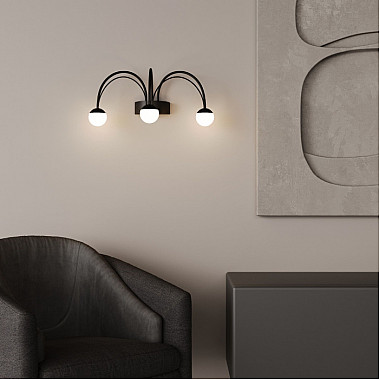 Настенный светильник Ragno 90031/3 черный