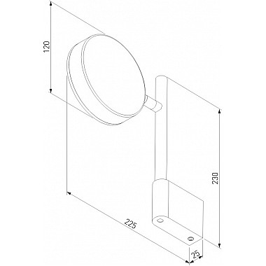 Настенный светильник Tobi 40129/LED черный