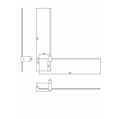 Настенный светильник Pars C070WL-L12GB3K