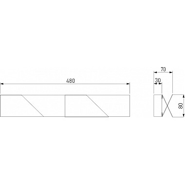 Настенный светильник Snip 40116/LED темно-серый