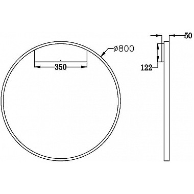 Настенный светильник Rim MOD058WL-L50BS3K