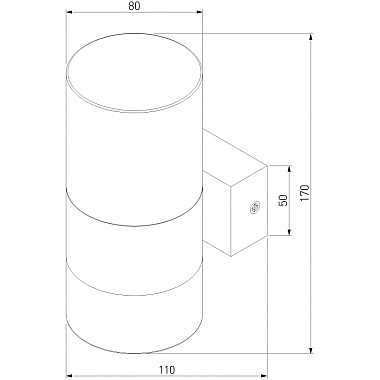Настенный светильник Watford 40021/1 LED чёрный/прозрачный