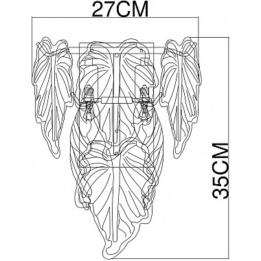 Настенный светильник Lilly A4070AP-2GO
