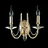 Бра Crystal Lux Victoria AP2 Gold/Amber