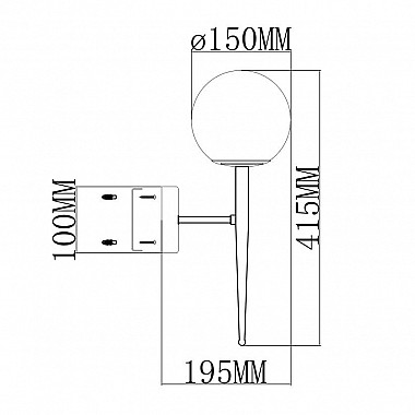 Бра Moderli Scrumbel V6043-1W