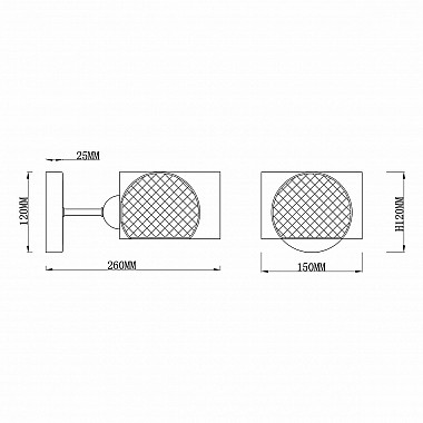 Бра Rivoli Mod 3034-401 Б0037690