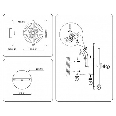 Настенный светильник High Light LH31141