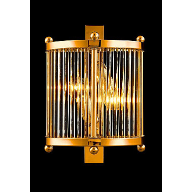 Настенный светильник Crystal Lux Tadeo AP2 Gold/Transparente